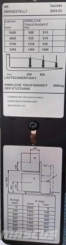 Toyota BT SWE145L Παλετοφόρα πεζού χειριστή με ιστό