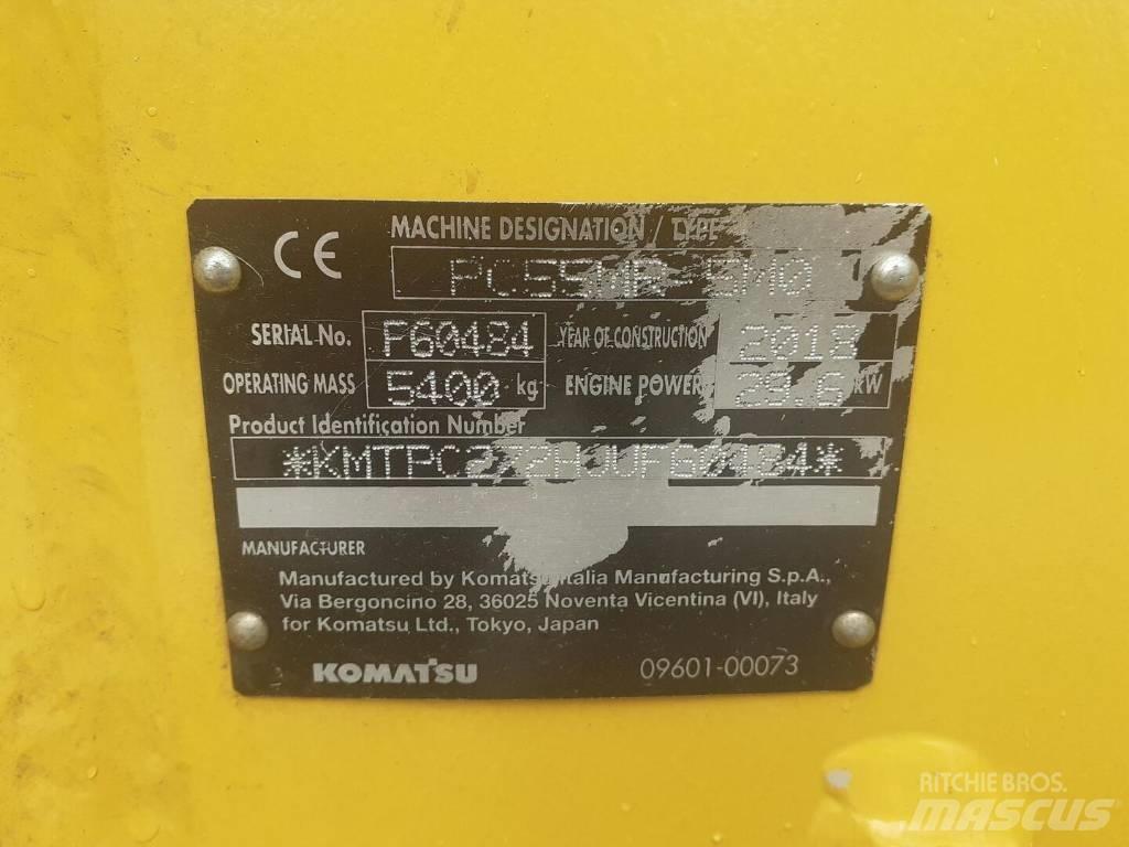Komatsu PC 55 MR-5 Εκσκαφείς με ερπύστριες