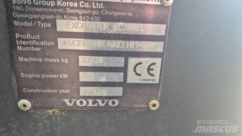 Volvo EC300EL Εκσκαφείς με ερπύστριες
