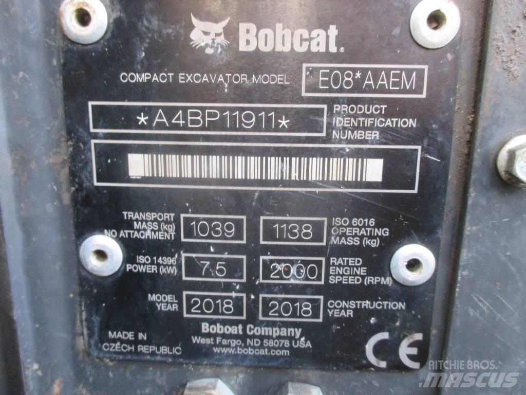 Bobcat E 08 Εκσκαφάκι (διαβολάκι) < 7t