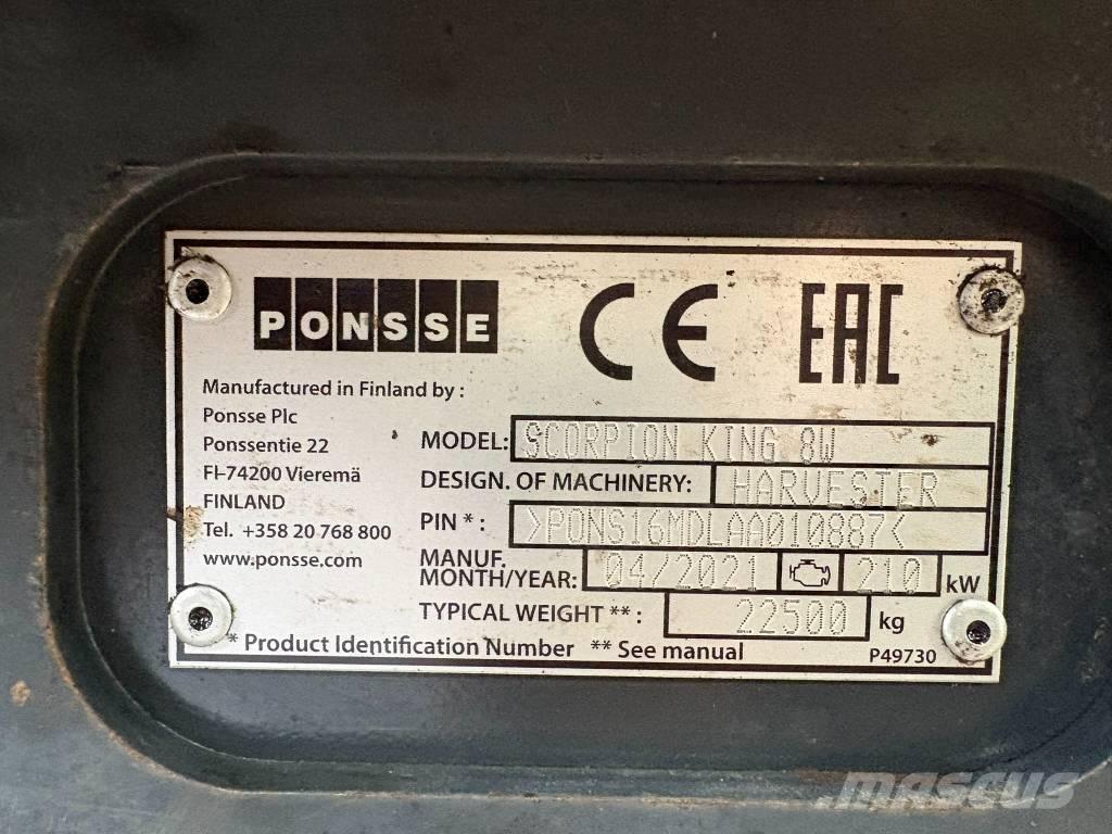 Ponsse Scorpion King Θεριζοαλωνιστικές μηχανές