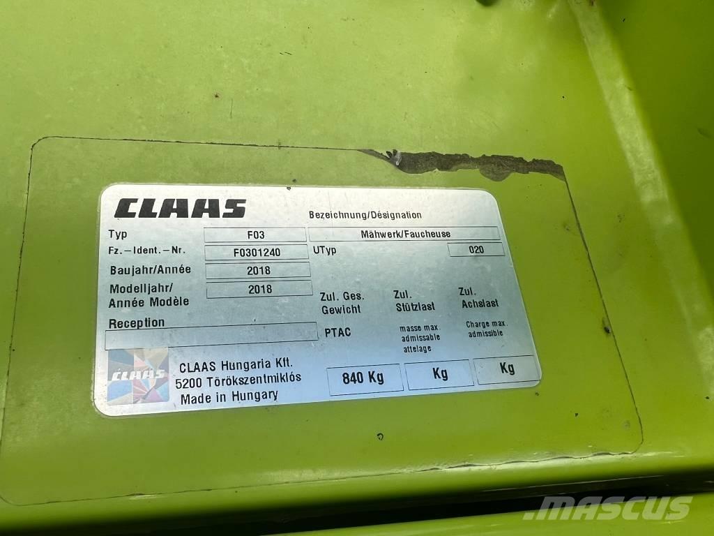 CLAAS Corto 310 FN Χορτοκοπτικά