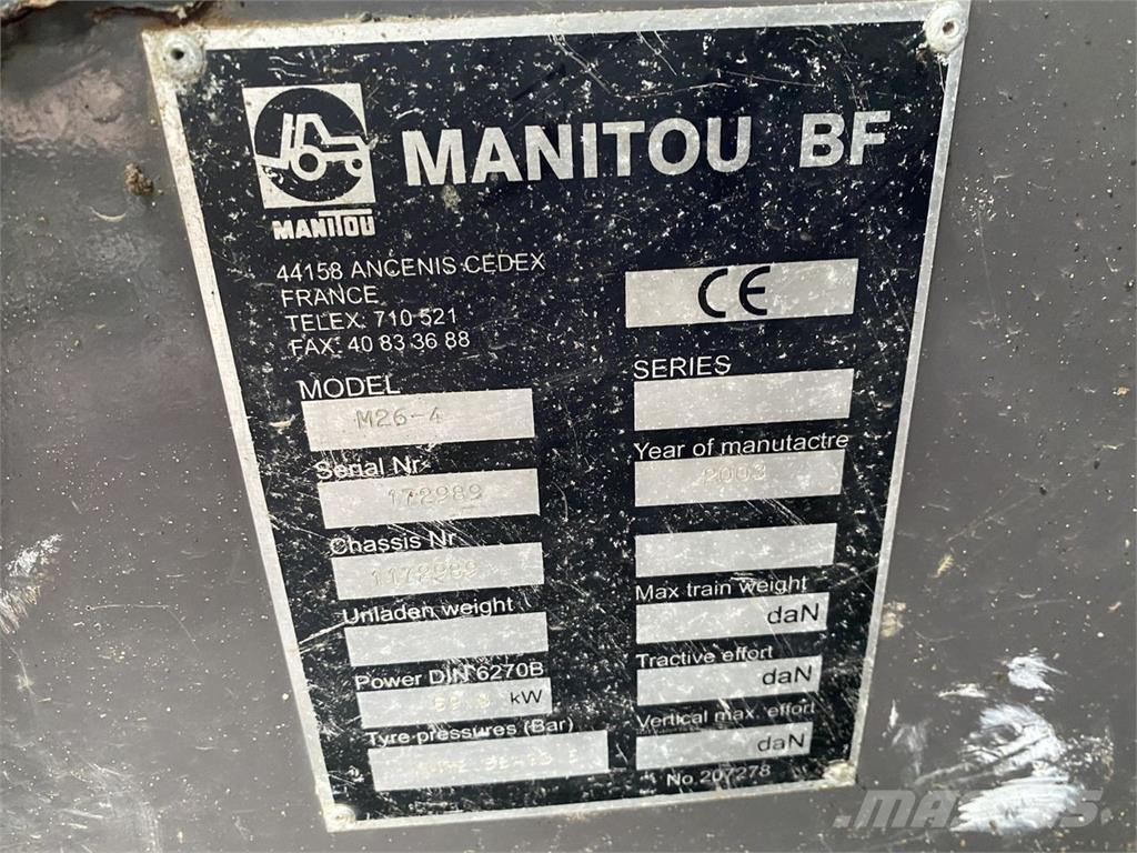 Manitou M26-4 Περονοφόρα ανυψωτικά κλαρκ - άλλα