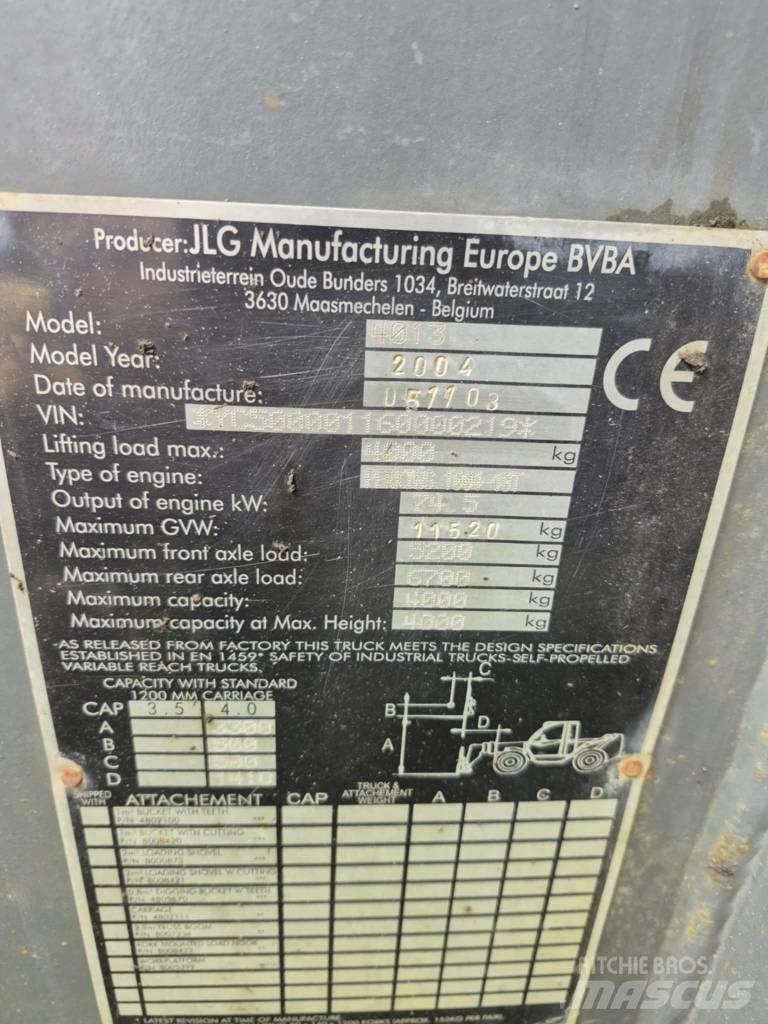 JLG 4013 Τηλεσκοπικοί τροχοφόροι φορτωτές