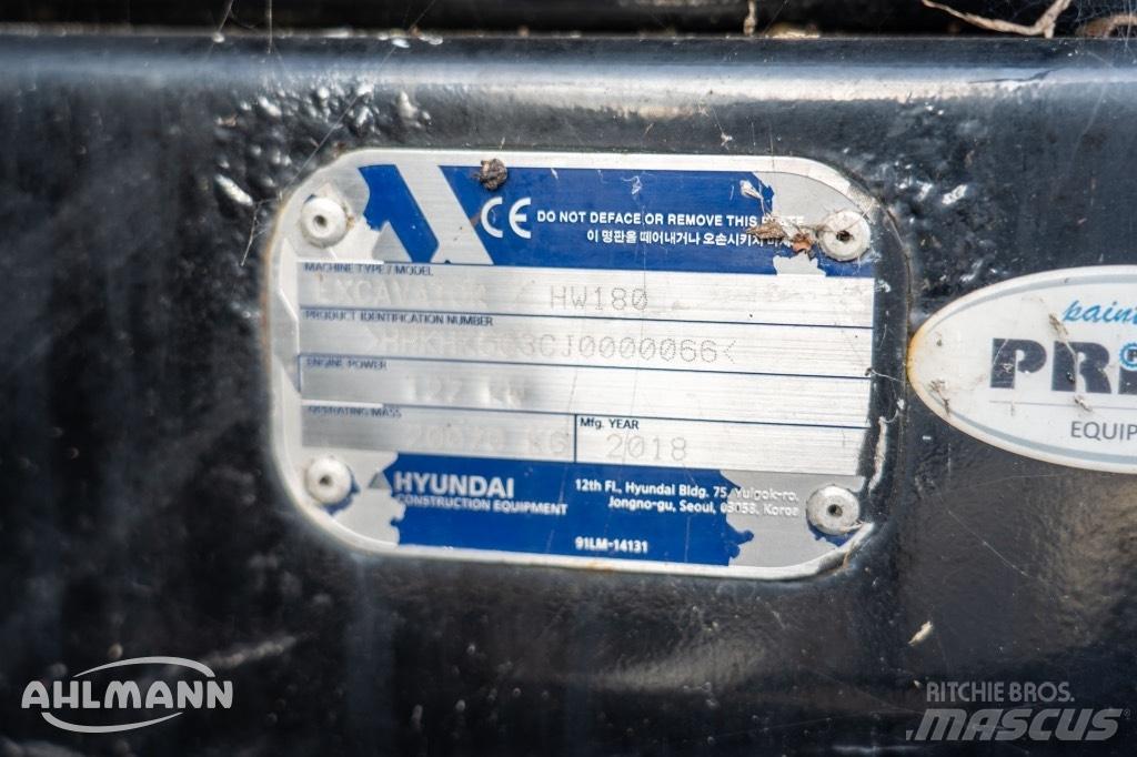 Hyundai HW 180 Εκσκαφείς με τροχούς - λάστιχα