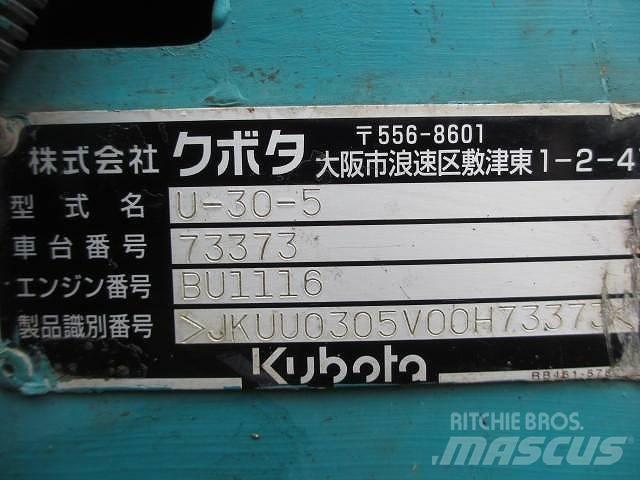 Kubota U 30-5 Εκσκαφάκι (διαβολάκι) < 7t