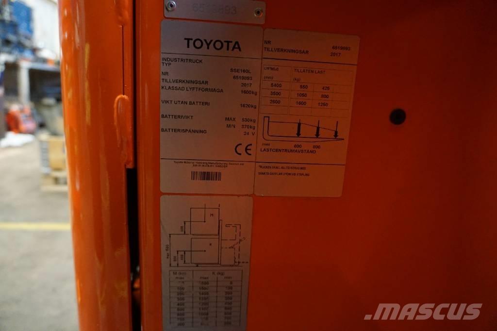 Toyota SSE160L Ηλεκτρικά παλετοφόρα με ιστό