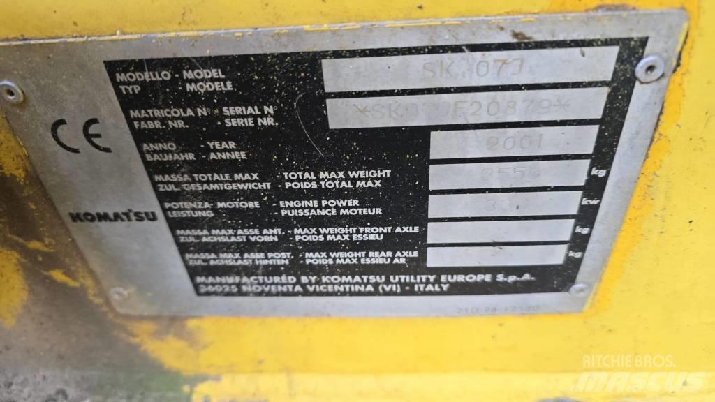 Komatsu SK07J Μίνι φορτωτές