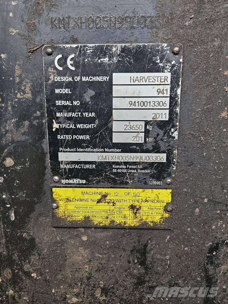 Komatsu 941 Θεριζοαλωνιστικές μηχανές