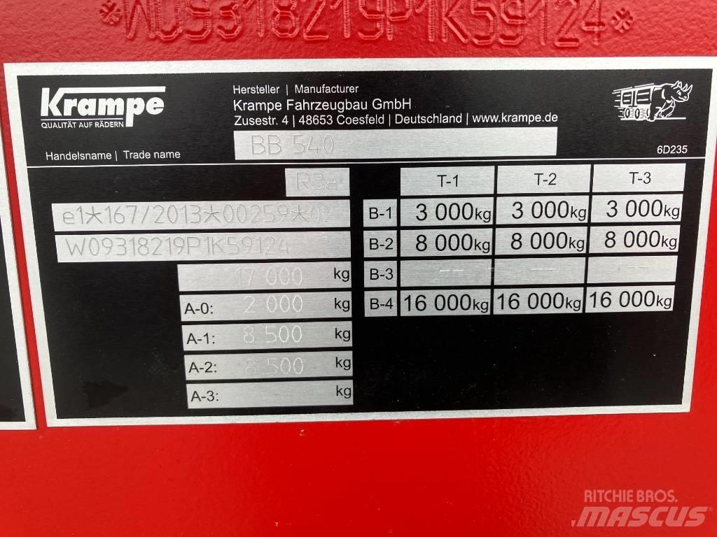 Krampe BB540 Ανατρεπόμενες ρυμούλκες