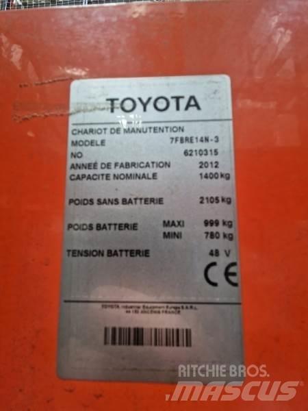 Toyota 7FBRE14N Ηλεκτρικά παλετοφόρα με ιστό