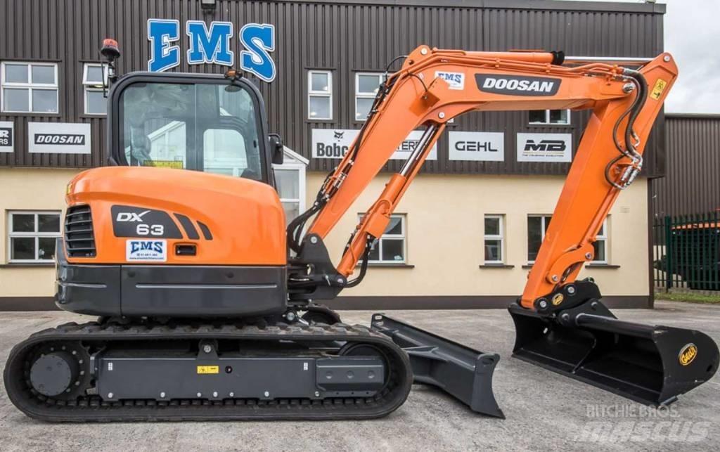 Doosan DX 63-3 Εκσκαφάκι (διαβολάκι) < 7t