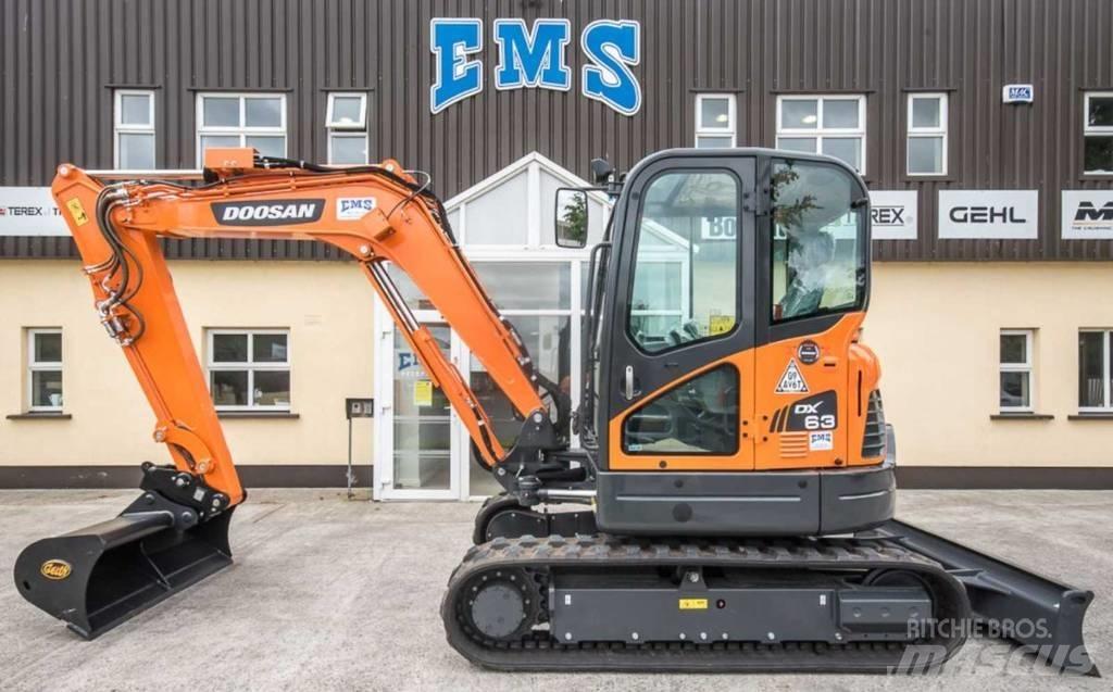 Doosan DX 63-3 Εκσκαφάκι (διαβολάκι) < 7t