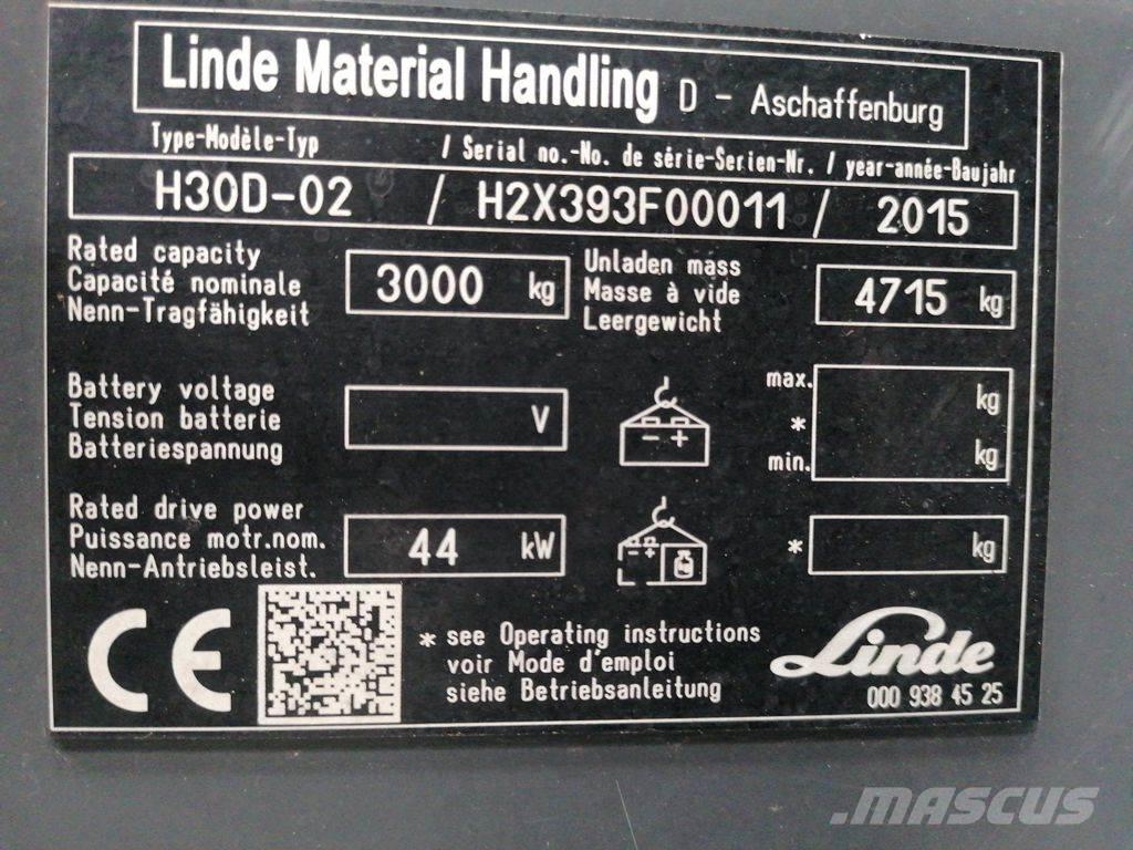 Linde H30D-02 Πετρελαιοκίνητα Κλαρκ
