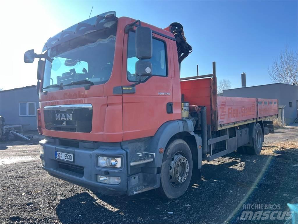MAN TGM 15.290 + HR Φορτηγά Kαρότσα με ανοιγόμενα πλαϊνά