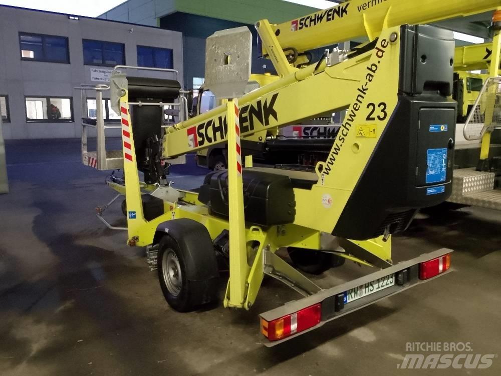 Dinolift 135 TB Εναέριες πλατφόρμες τοποθετημένες σε ρυμούλκα