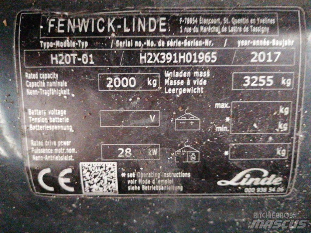 Linde H20T-01 Περονοφόρα ανυψωτικά κλαρκ με φυσικό αέριο LPG