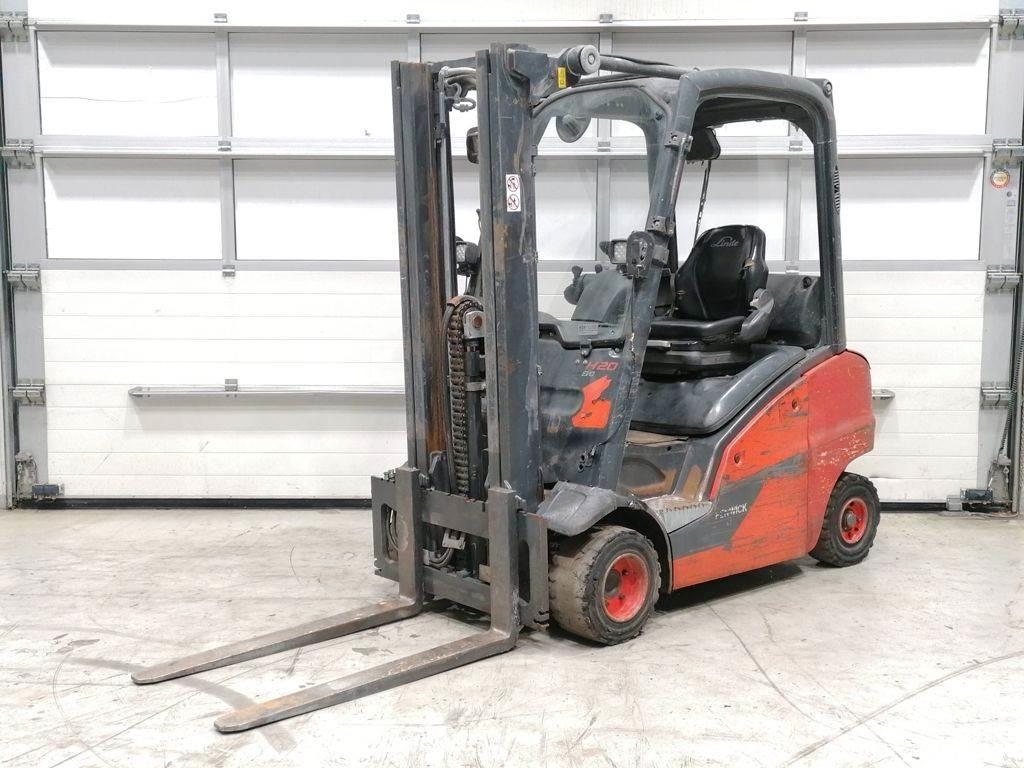 Linde H20T-01 Περονοφόρα ανυψωτικά κλαρκ με φυσικό αέριο LPG