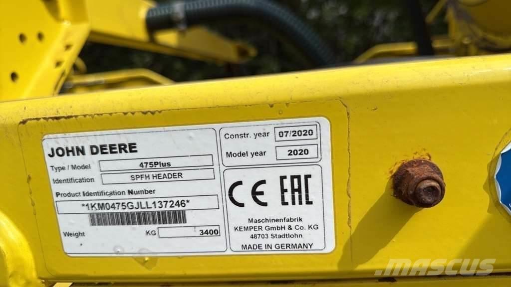 John Deere 8500 0 Θεριζοαλωνιστικές μηχανές