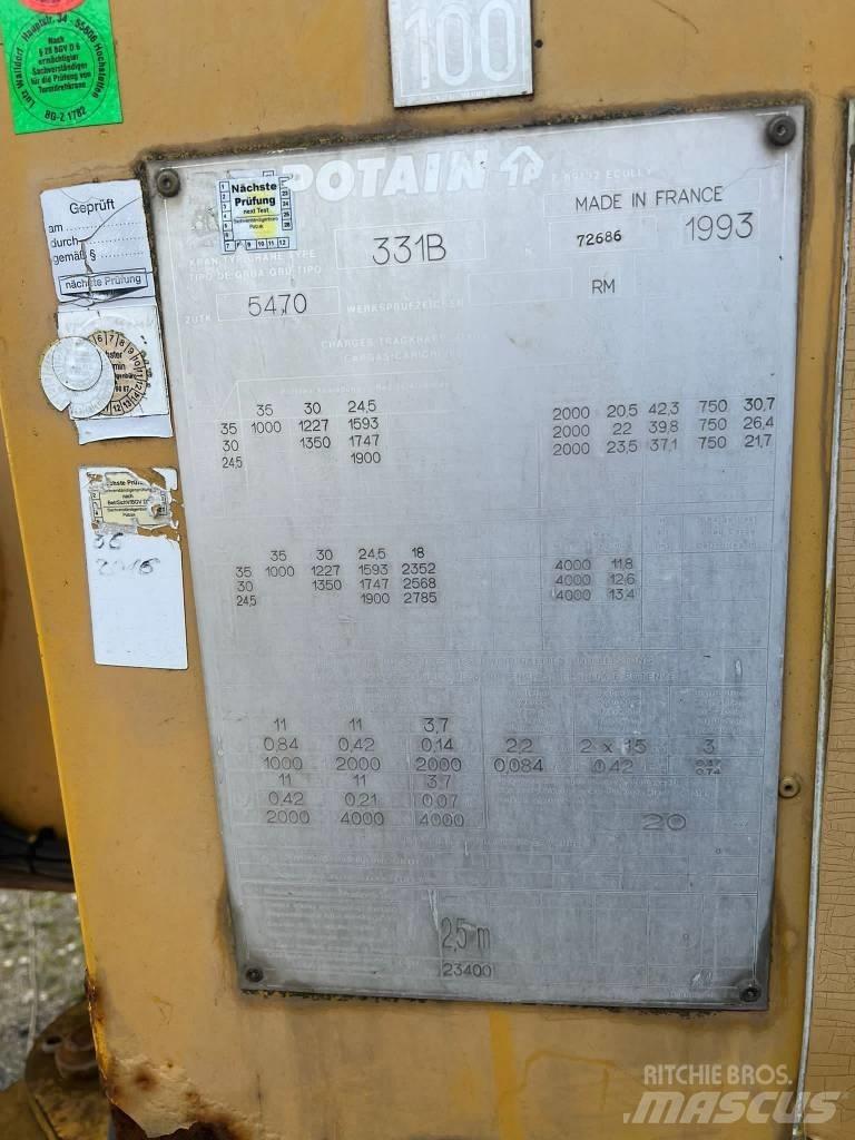 Potain GTMR 331 B Πυργογερανοί
