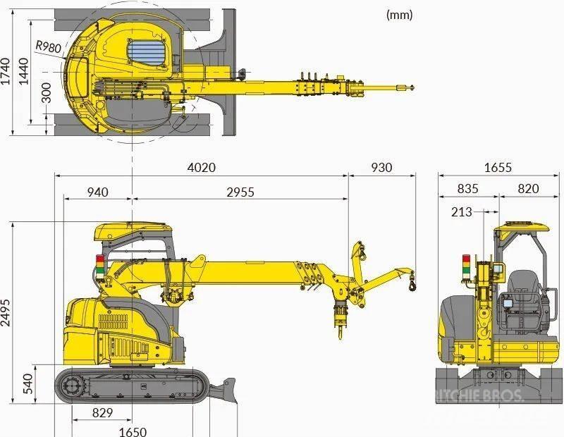 Maeda CC423-1 Γερανοί με ερπύστριες