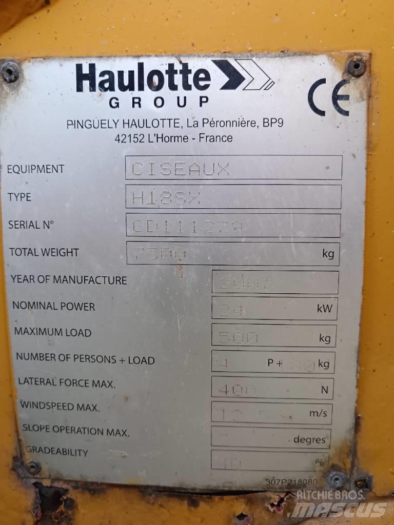 Haulotte H 18 SX Ανυψωτήρες ψαλιδωτής άρθρωσης