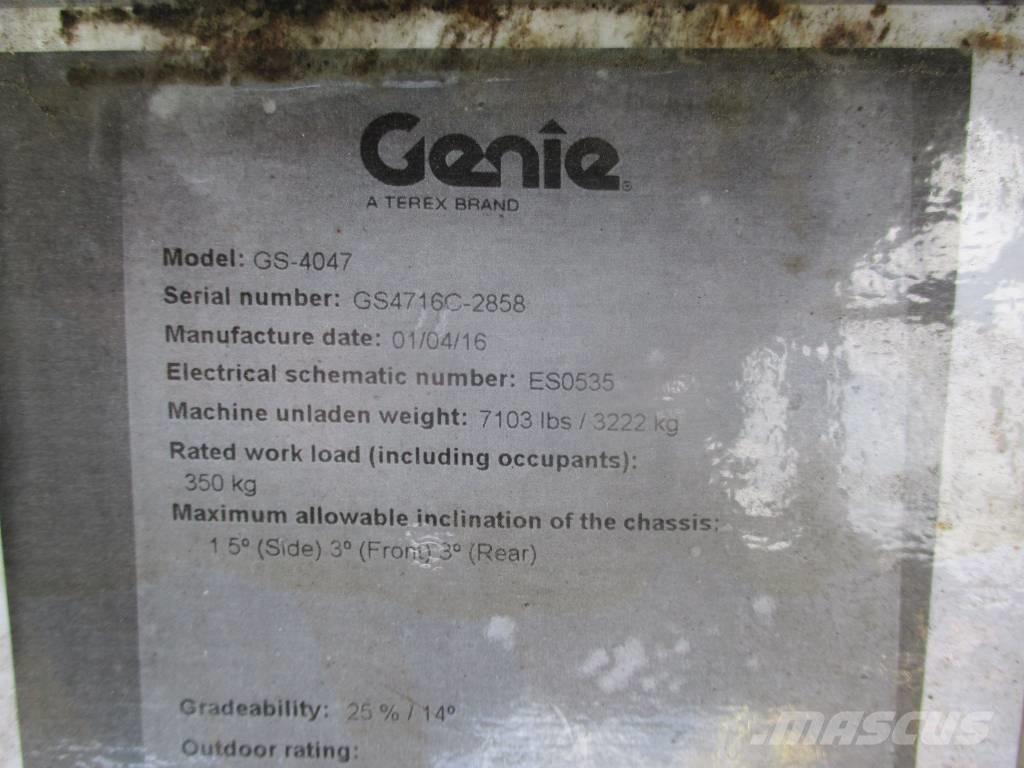 Genie GS 4047 Ανυψωτήρες ψαλιδωτής άρθρωσης