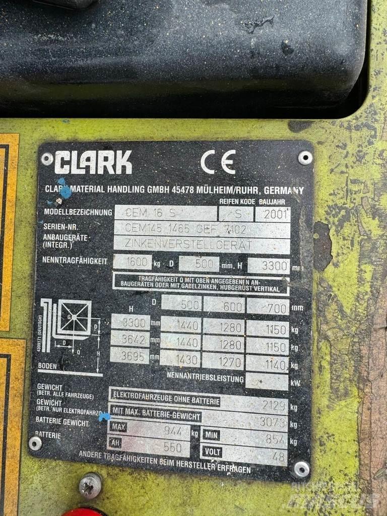 Clark CEM 16S Ηλεκτρικά περονοφόρα ανυψωτικά κλαρκ