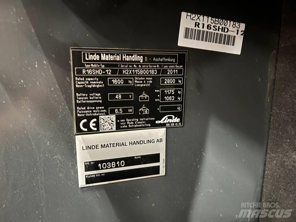 Linde R16S Ανυψωτικά στενών δρόμων