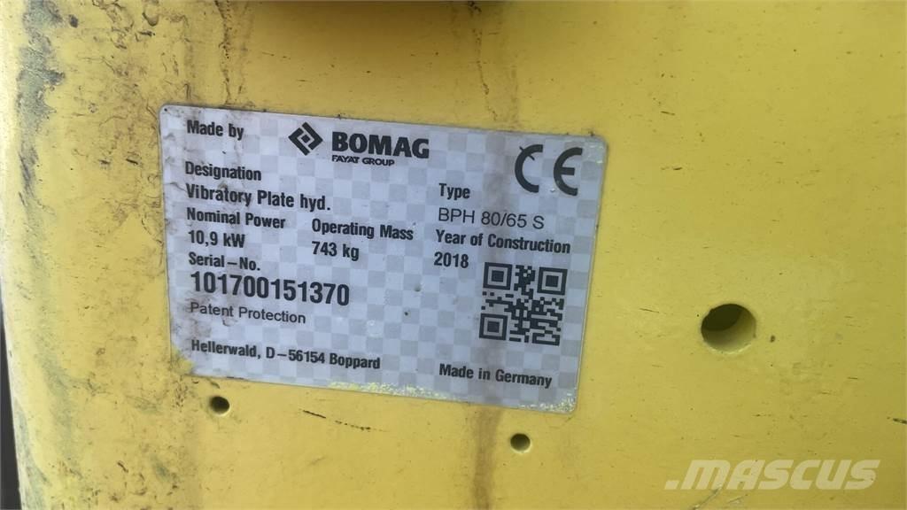 Bomag BPH 80/65 S Κύλινδροι συμπίεσης εδάφους