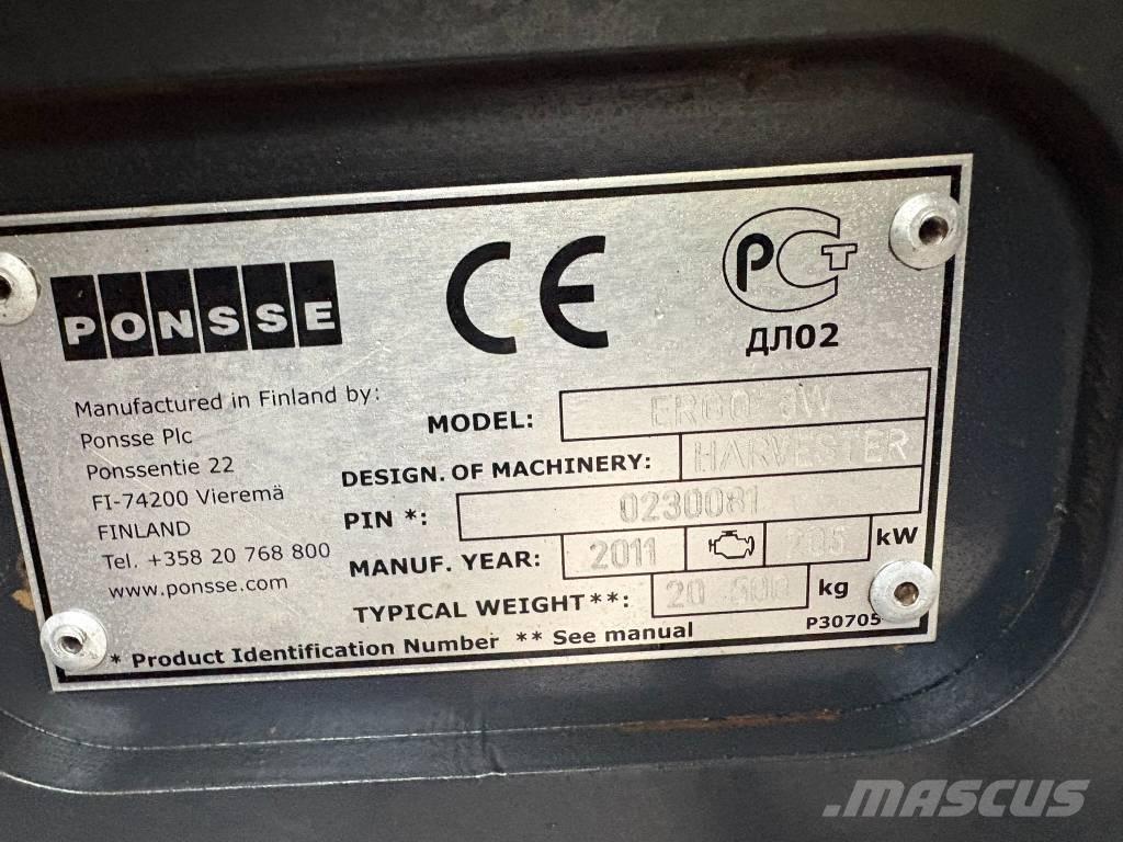 Ponsse Ergo 8W Θεριζοαλωνιστικές μηχανές