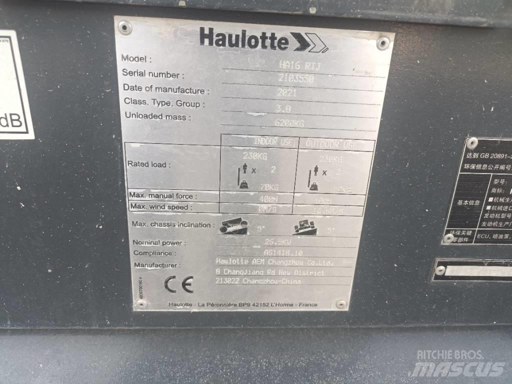 Haulotte HA16RTJ Ανυψωτήρες με αρθρωτό βραχίονα
