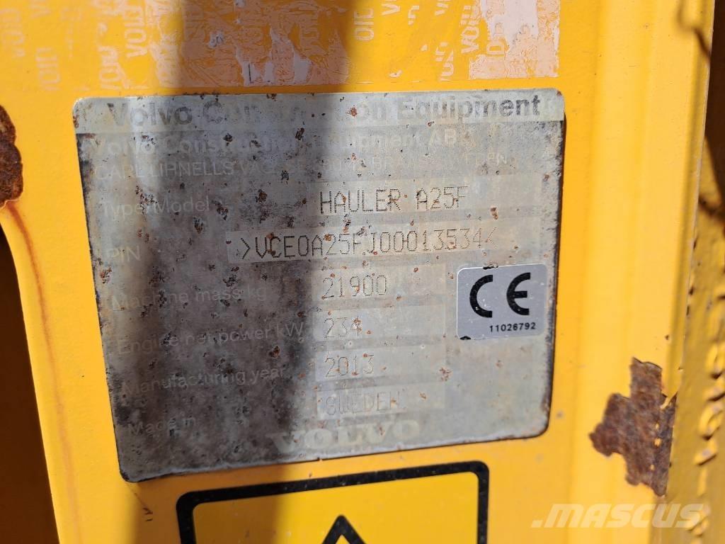 Volvo A25F Σπαστό Dump Truck ADT