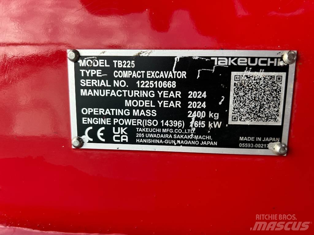 Takeuchi TB 225A V5 Εκσκαφάκι (διαβολάκι) < 7t