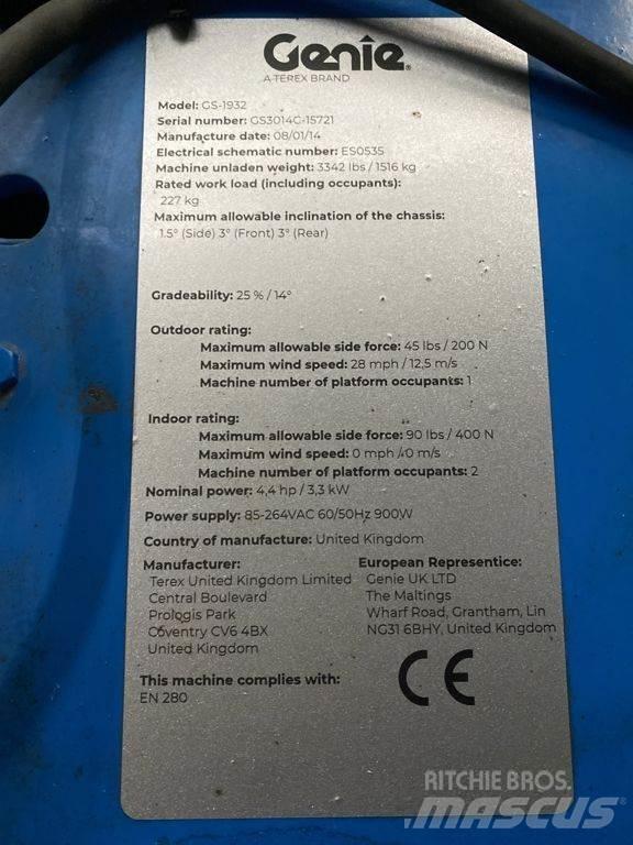 Genie GS1932 Ανυψωτήρες ψαλιδωτής άρθρωσης