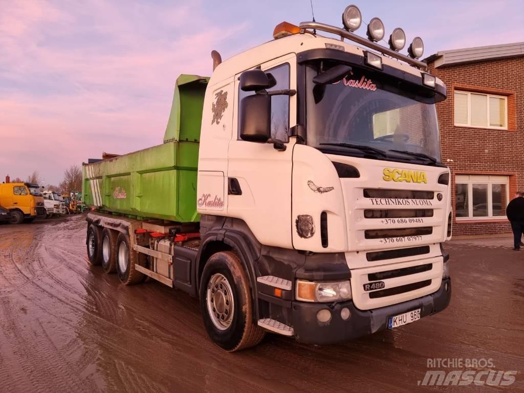 Scania R 480 8X4 Φορτηγά φόρτωσης κάδων