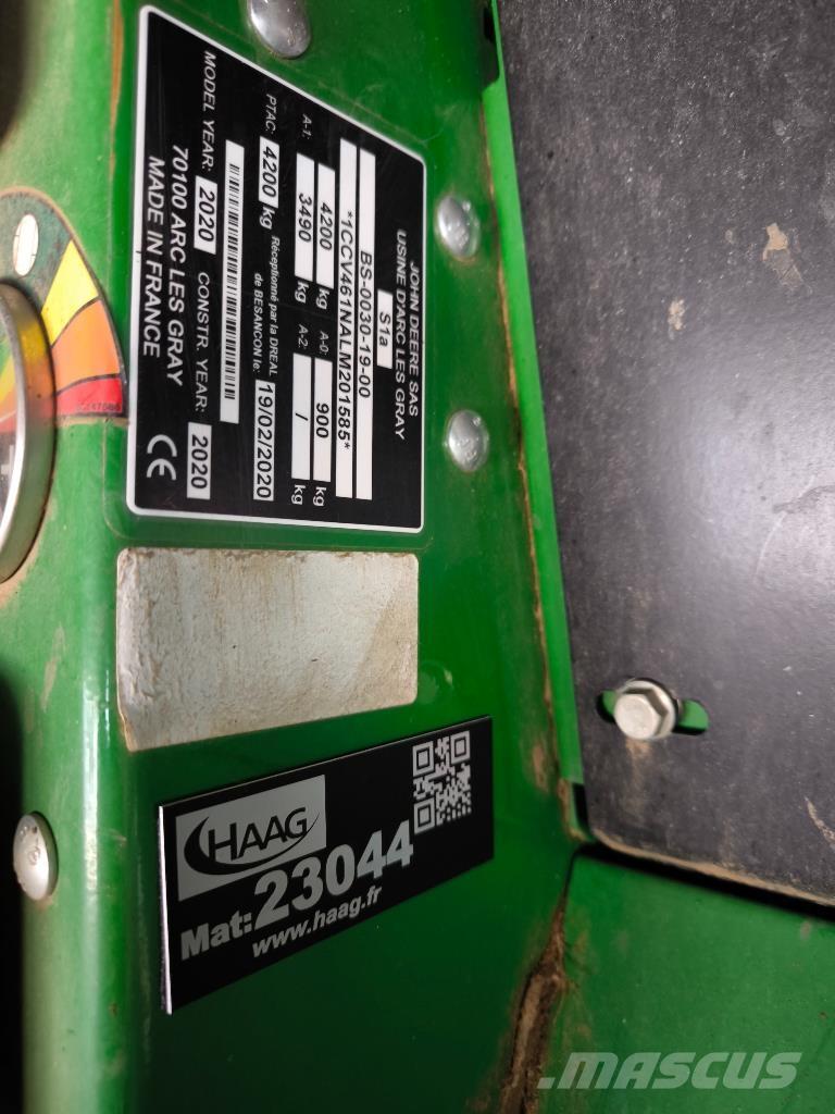 John Deere V461M Πρέσες κυλινδρικών δεμάτων