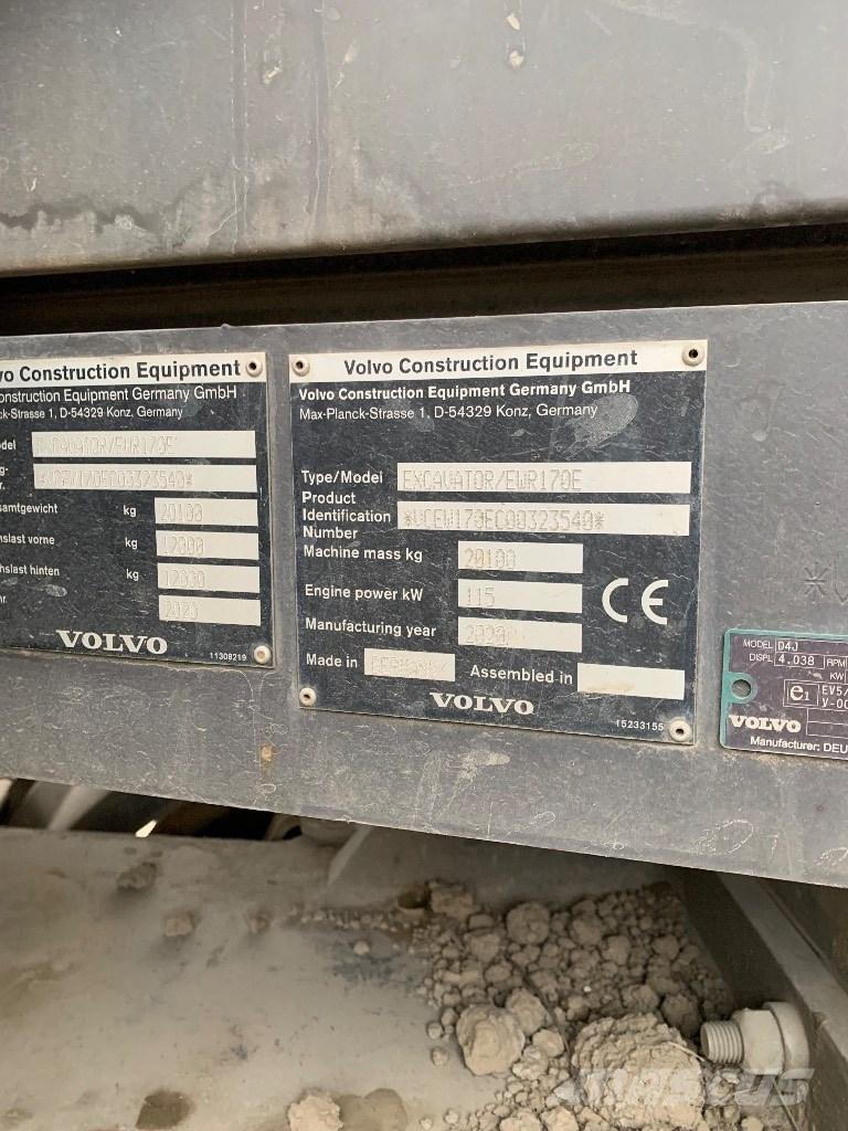 Volvo EWR 170 E Εκσκαφείς με τροχούς - λάστιχα