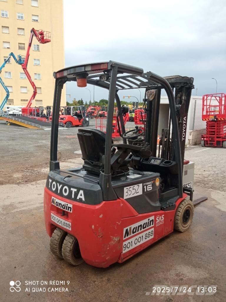 Toyota 8FBE16T Ηλεκτρικά περονοφόρα ανυψωτικά κλαρκ