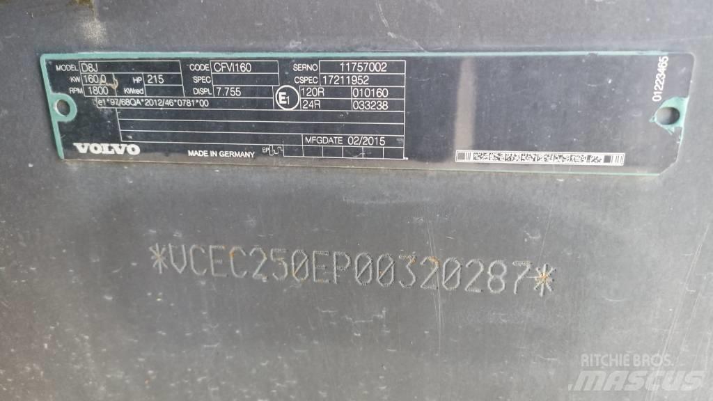 Volvo EC 250 EL Εκσκαφείς με ερπύστριες