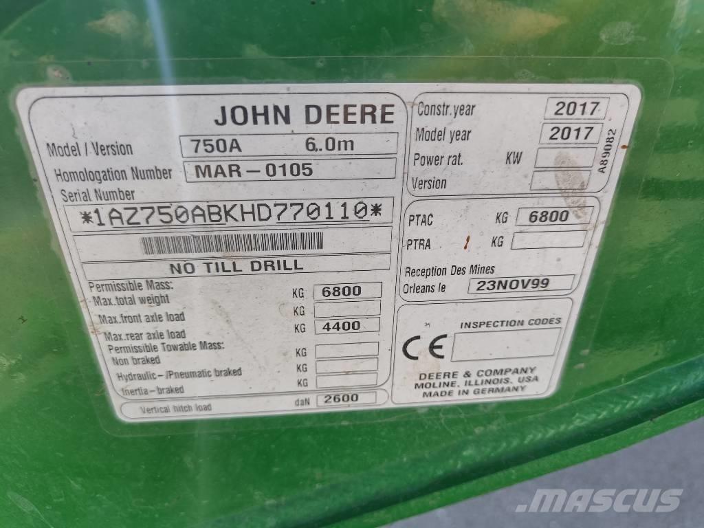 John Deere 750 A Σπορείς
