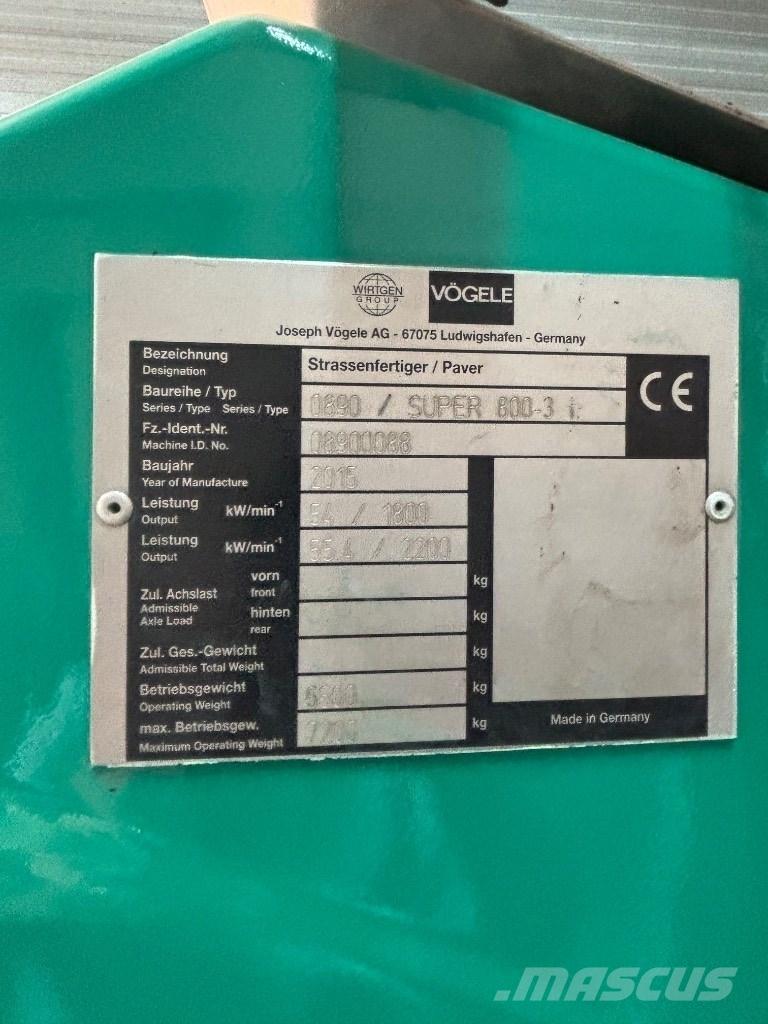 Vögele 800-3i Αποξέστες δρόμων