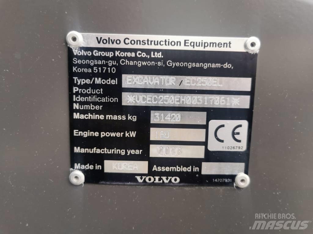 Volvo EC250EL Εκσκαφείς με ερπύστριες