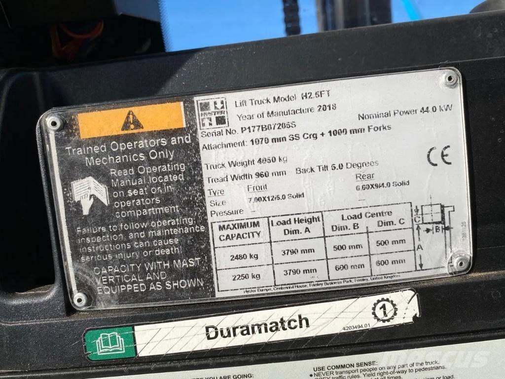 Hyster H2.5FT Περονοφόρα ανυψωτικά κλαρκ με φυσικό αέριο LPG