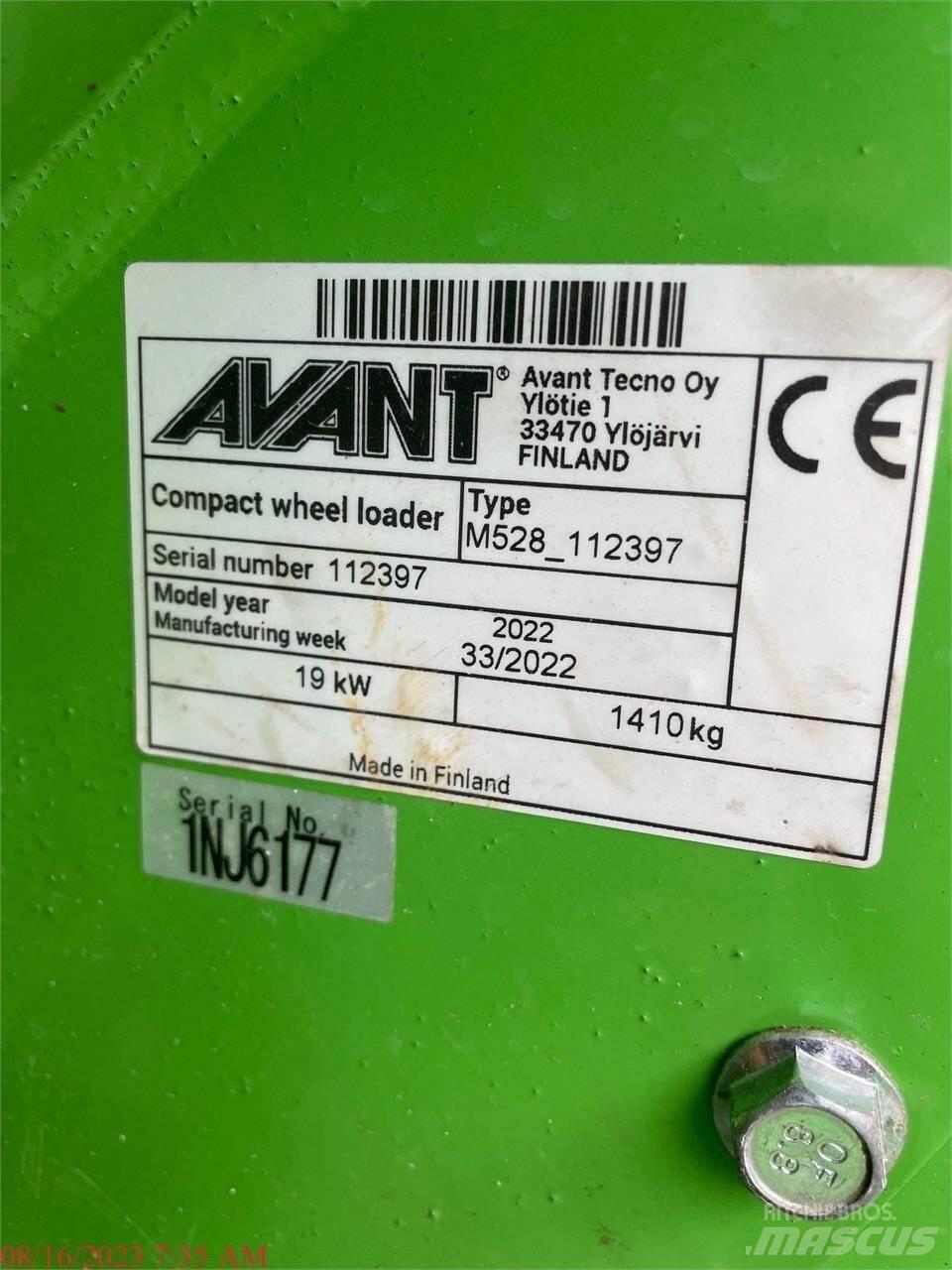 Avant 528 Φορτωτές με λάστιχα (Τροχοφόροι)