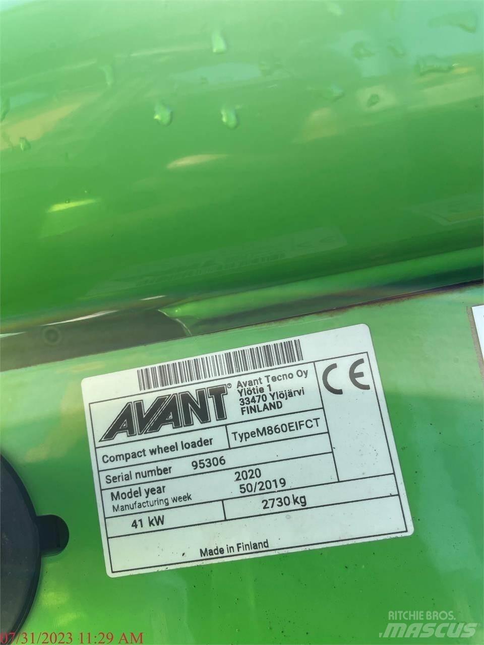 Avant 860I Φορτωτές με λάστιχα (Τροχοφόροι)