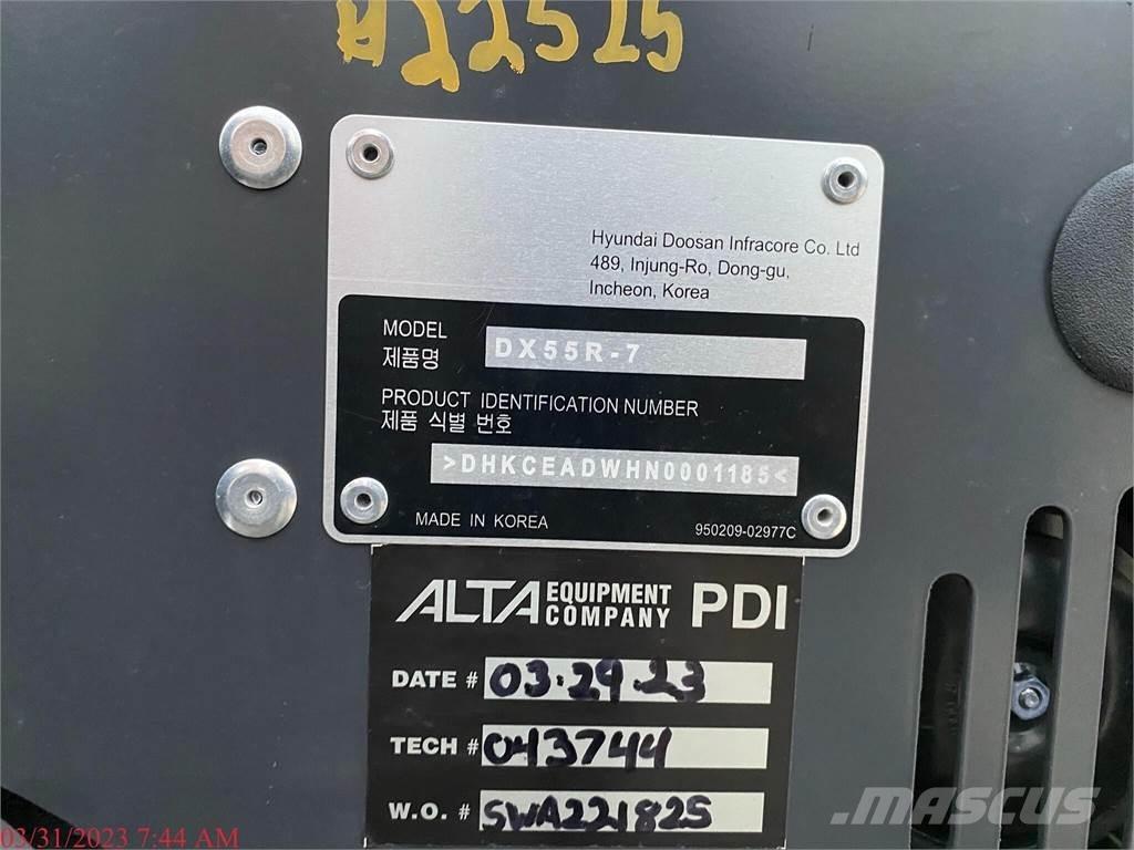 Develon DX55R-7 Εκσκαφάκι (διαβολάκι) < 7t