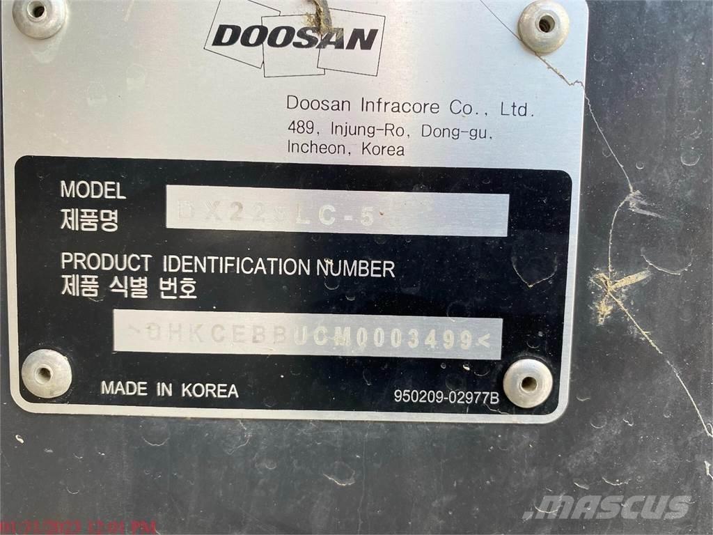 Doosan DX225 LC-5 Εκσκαφείς με ερπύστριες