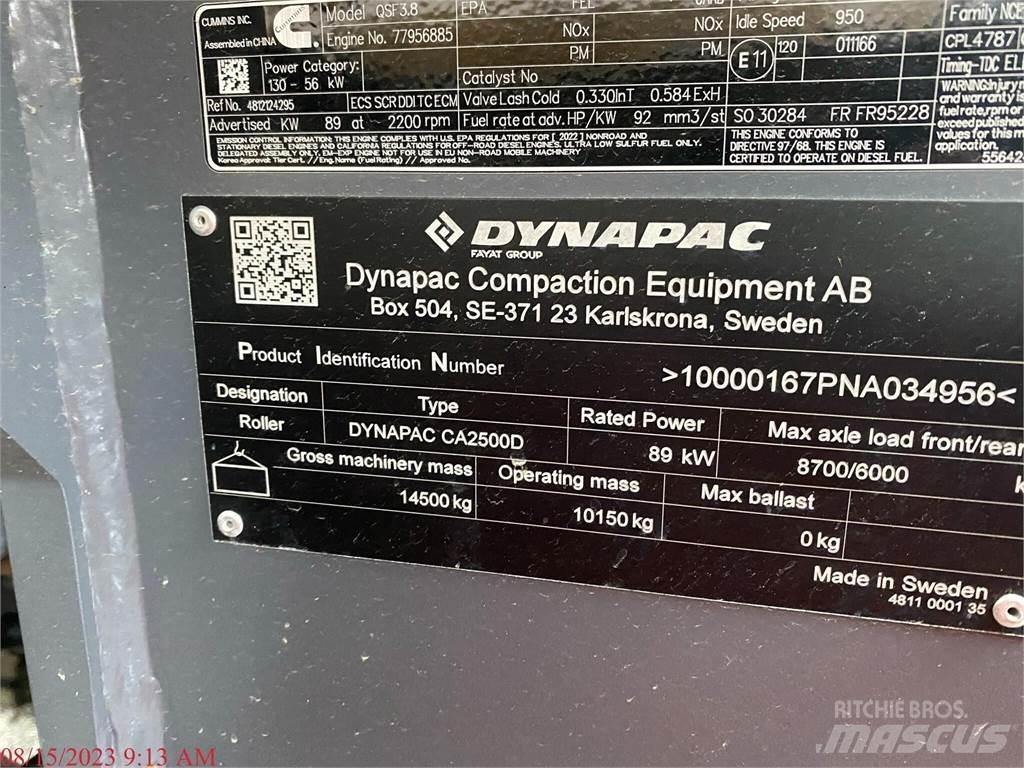 Dynapac CA2500D Οδοστρωτήρες διπλού κυλίνδρου