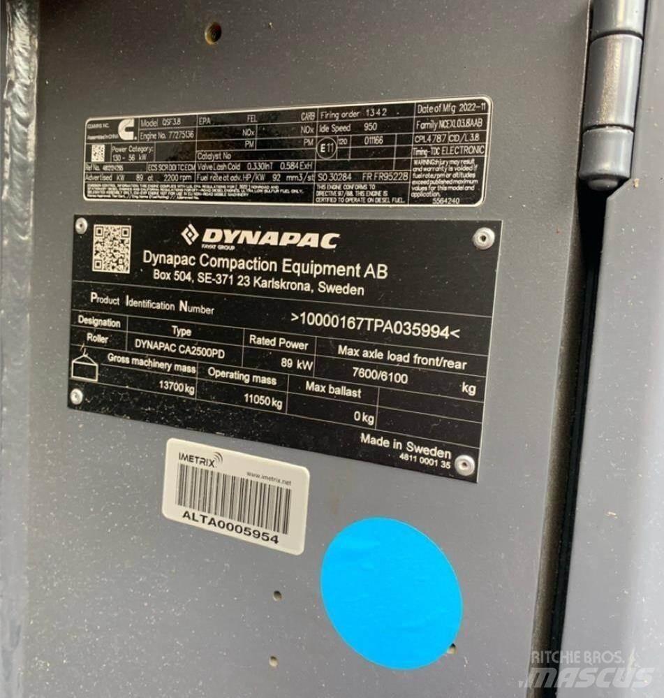 Dynapac CA2500PD Κύλινδροι συμπίεσης αποβλήτων